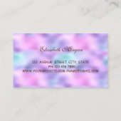 Carte De Visite Élégant professionnel, Whisk, Holographique Cuisin (Dos)