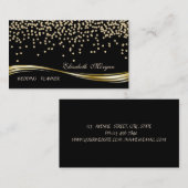 Carte De Visite Élégant Proffesional Élégant -Diamants Noirs (Devant / Derrière)