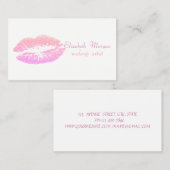 Carte De Visite Élégant Proffesional Stylish - Glittery Lip (Devant / Derrière)
