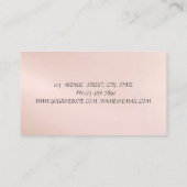 Carte De Visite Élégant Proffesional Stylish - Talon Floral (Dos)