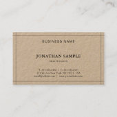 Carte De Visite Élégant Propre Professionnel Moderne Plaine Luxe (Dos)