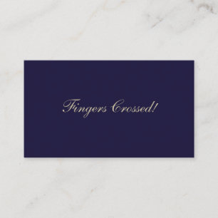 Carte De Visite Elégant Raffle Billet Navy Blue