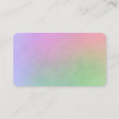 Carte De Visite Elegant Rainbow Monogram Business Cards - Rounded  (Dos)