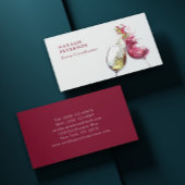 Carte De Visite Elégant Red and White Wine Dance Coordonnateur de 