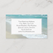 Carte De Visite Élégant Relaxant Plage Spa Voyage vacances (Dos)