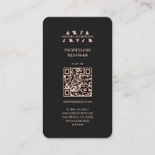 Carte De Visite Élégant réseau professionnel Rosegold (Dos)
