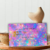 Carte De Visite Elégant Retro Gold Fire Opal Pierre de référence