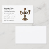 Carte De Visite Élégant revendeur d'antiquités propre (Devant / Derrière)