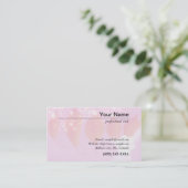 Carte De Visite élégant, rose (Debout devant)