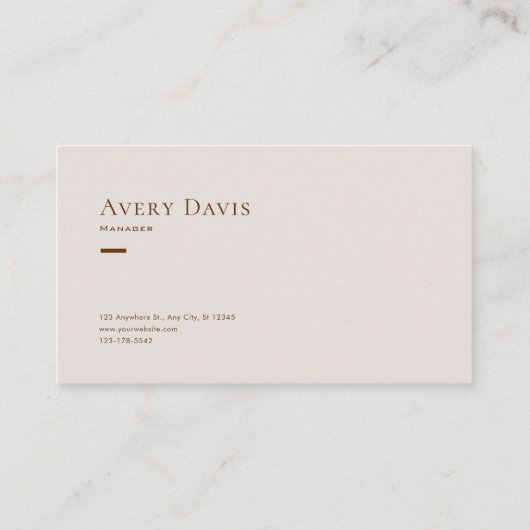 Carte De Visite Élégant Rose bohème or Botanique (Dos)