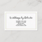 Carte De Visite Élégant Rose couleur d'aquarelle florale violet (Dos)