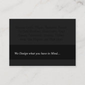 Carte de visite élégant rose d'artiste graphique (Dos)