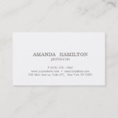 Carte De Visite Élégant rose doré chic doré rose doré (Dos)