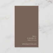 CARTE DE VISITE élégant :: rose élégant crème rose (Dos)