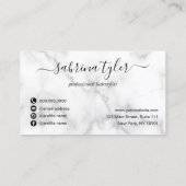 Carte De Visite Elégant rose en cuivre ciseaux en or coiffeuse (Dos)