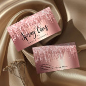 Carte De Visite Élégant rose en cuivre parties scintillant or gout