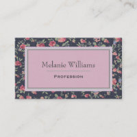 Élégant rose et marine floral assez jolie