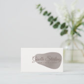 Carte De Visite Élégant Rose Gold Foil Abstrait Blush Beauty (Debout devant)