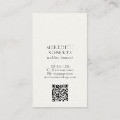 Carte De Visite Élégant Rose Vintage blanc antique (Dos)