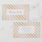 Carte De Visite Élégant rougissent le faux charme de parties (Devant / Derrière)