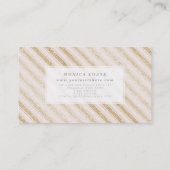 Carte De Visite Élégant rougissent le faux charme de parties (Dos)