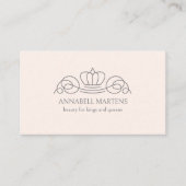 Carte De Visite Elégant, royal, salon, rose vif (Devant)