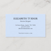 Carte De Visite Élégant Rustique rose jaune bleu floral (Dos)