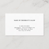 Carte De Visite Élégant salon de coiffure Bold Pastel (Dos)