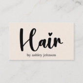 Carte De Visite Élégant salon de coiffure Bold Pastel (Devant)