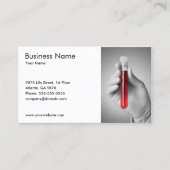 Carte De Visite Elegant Sang Échantillon de médecin de service de  (Devant)