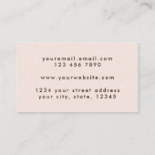 Carte De Visite Élégant Script Holographe Beige Grunge Texture. (Dos)