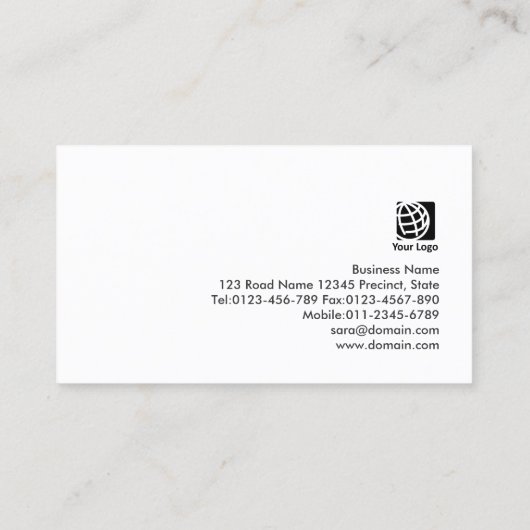 Carte De Visite Élégant Script immobilier Monogramme ArgentTexture (Dos)