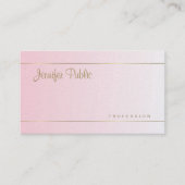 Carte De Visite Élégant script main Calligraphié Modèle tendance (Devant)