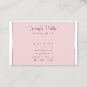 Carte De Visite Élégant script manuscrit Design simple moderne