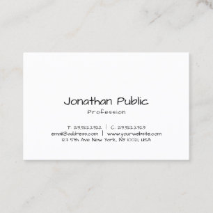 Carte De Visite Élégant script manuscrit Modèle professionnel