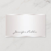 Carte De Visite Élégant Script manuscrit Moderne Glamor Luxe (Devant)