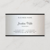 Carte De Visite Élégant script manuscrit professionnel Artiste (Dos)