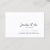 Carte De Visite Élégant script manuscrit professionnel moderne (Devant)