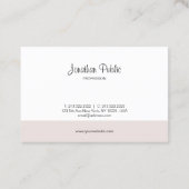 Carte De Visite Élégant script manuscrit Simple Modèle moderne (Dos)