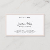 Carte De Visite Élégant Script moderne main simple Créatif simple (Devant)