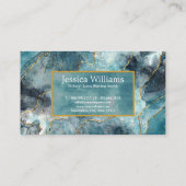 Carte De Visite Élégant script public notaire professionnel Plain (Dos)