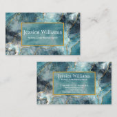 Carte De Visite Élégant script public notaire professionnel Plain (Devant / Derrière)