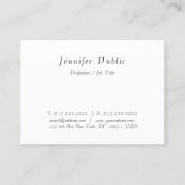 Carte De Visite Élégant Script Simple moderne Modèle manuscrit (Devant)