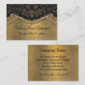 Carte De Visite Elégant Segonzac Victorian Black (Devant / Derrière)