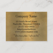 Carte De Visite Elégant Segonzac Victorian Black (Dos)