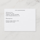 Carte De Visite Élégant Sepia Chic Wavy Hairstyle extensions de ch (Dos)