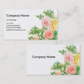 Carte De Visite Élégant s'est levé (Devant / Derrière)