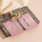 Carte De Visite Élégant signature Script Calligraphie Esthétique