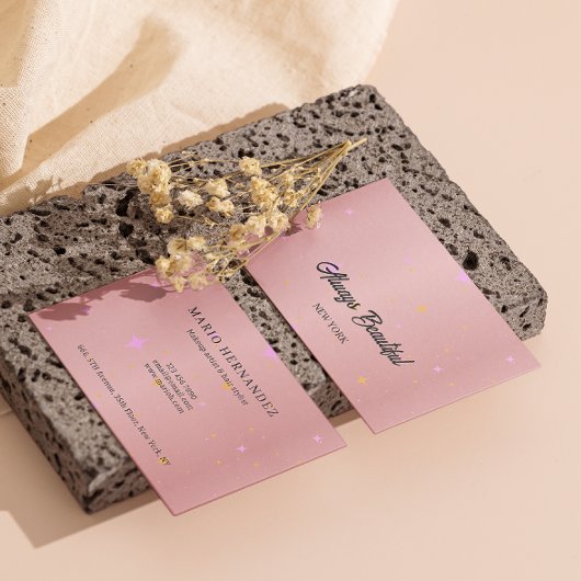 Carte De Visite Élégant signature Script Calligraphie Esthétique