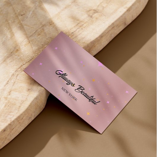 Carte De Visite Élégant signature Script Calligraphie Esthétique